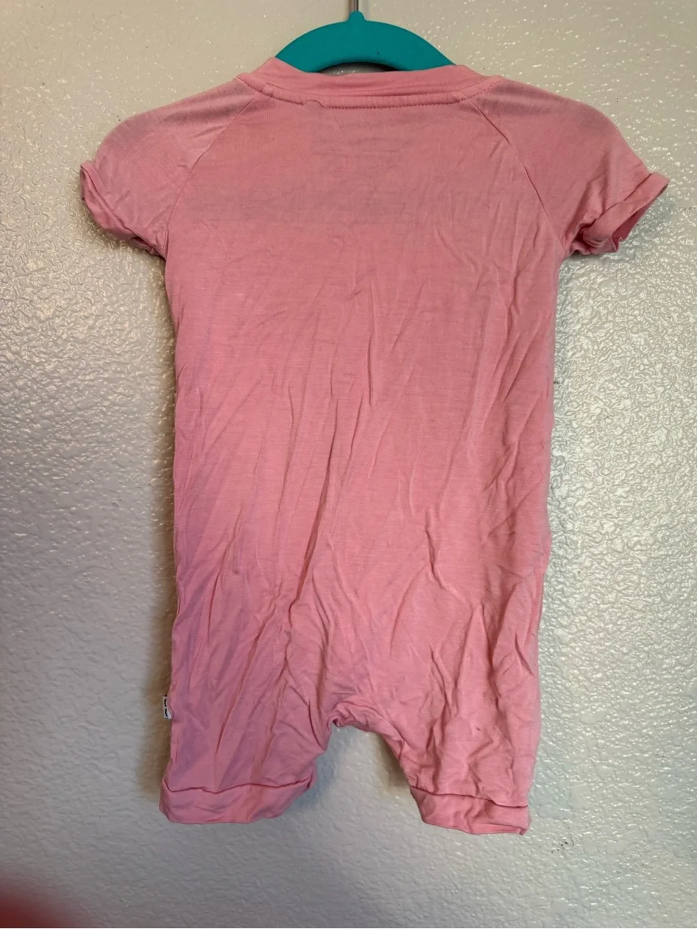 Little Sleepies Pink Short-Sleeve Zippered Footie